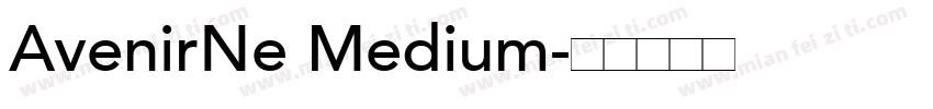 AvenirNe Medium字体转换